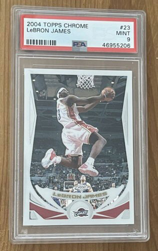 2004 Topps Chrome Lebron James PSA 9 Cleveland Cavaliers