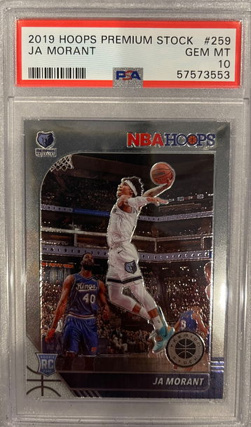 2019 HOOPS PREMIUM STOCK Ja Morant PSA GEM MT 10