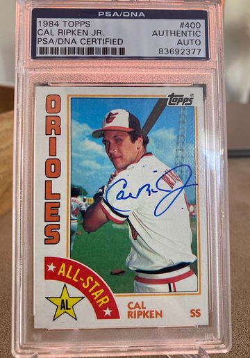 1984 Topps Cal Ripken Jr PSA Auto