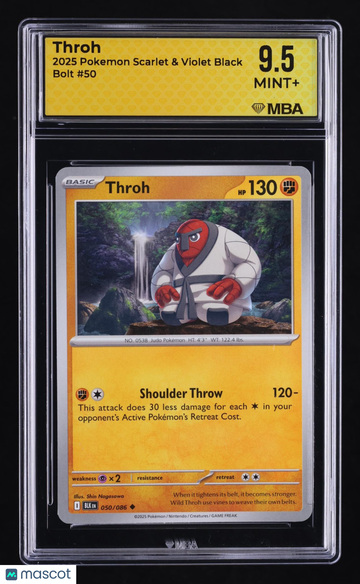 2025 Pokemon Scarlet & Violet Black Bolt Throh 9.5 MBA 9.5 #50