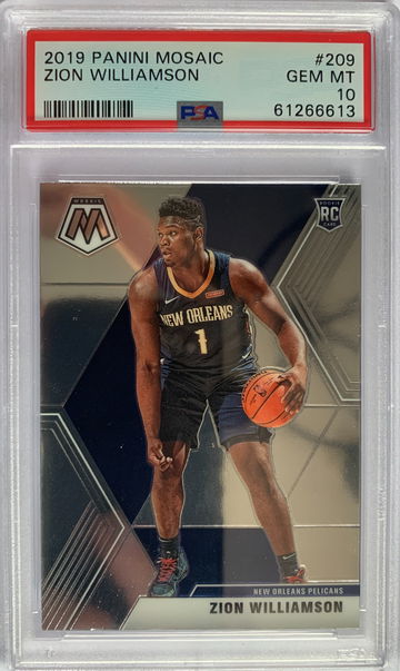 2019 Panini Mosaic Zion Williamson PSA 10 Gem Mint