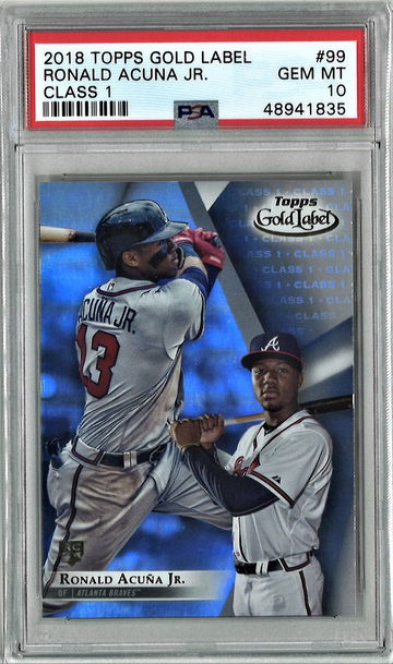 2018 Ronald Acuna Topps Gold Label #99