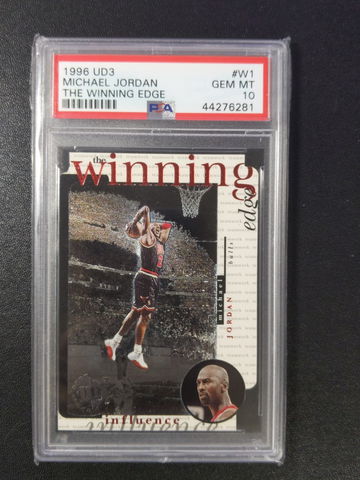 1996 UD3 The Winning Edge #W1 Michael Jordan PSA10
