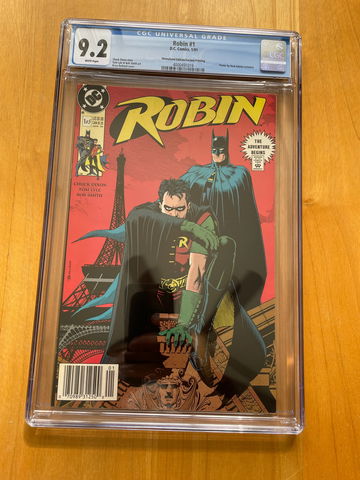 Robin #1 CGC 9.2 White Pages.  Newsstand Edition Second Printing