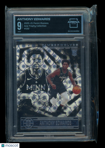 2021 2020-21 Panini Illusions Asia Trophy Collection Anthony Edwards #152 RC Arena Club 9