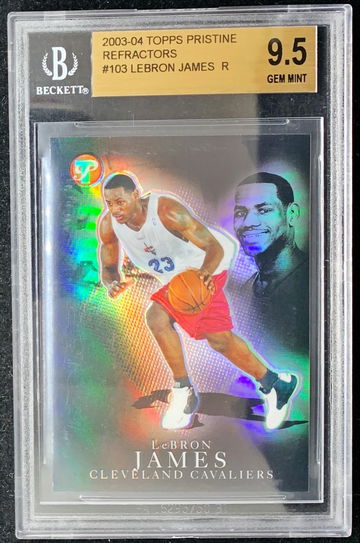 Lebron James 2003 Rookie RC Topps Pristine Refractor BGS 9.5 