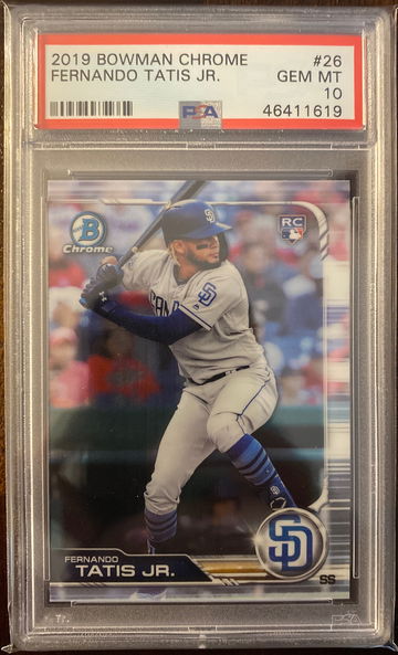 Fernando Tatis Jr Bowman Chrome PSA 10