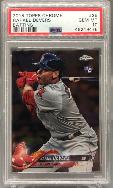 2018 Topps Chrome Rafael Devers 25