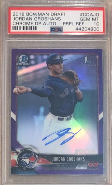 Jordan Groshans Purple Auto