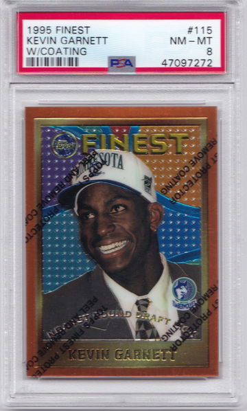 Kevin Garnett 1995 Finest PSA 8
