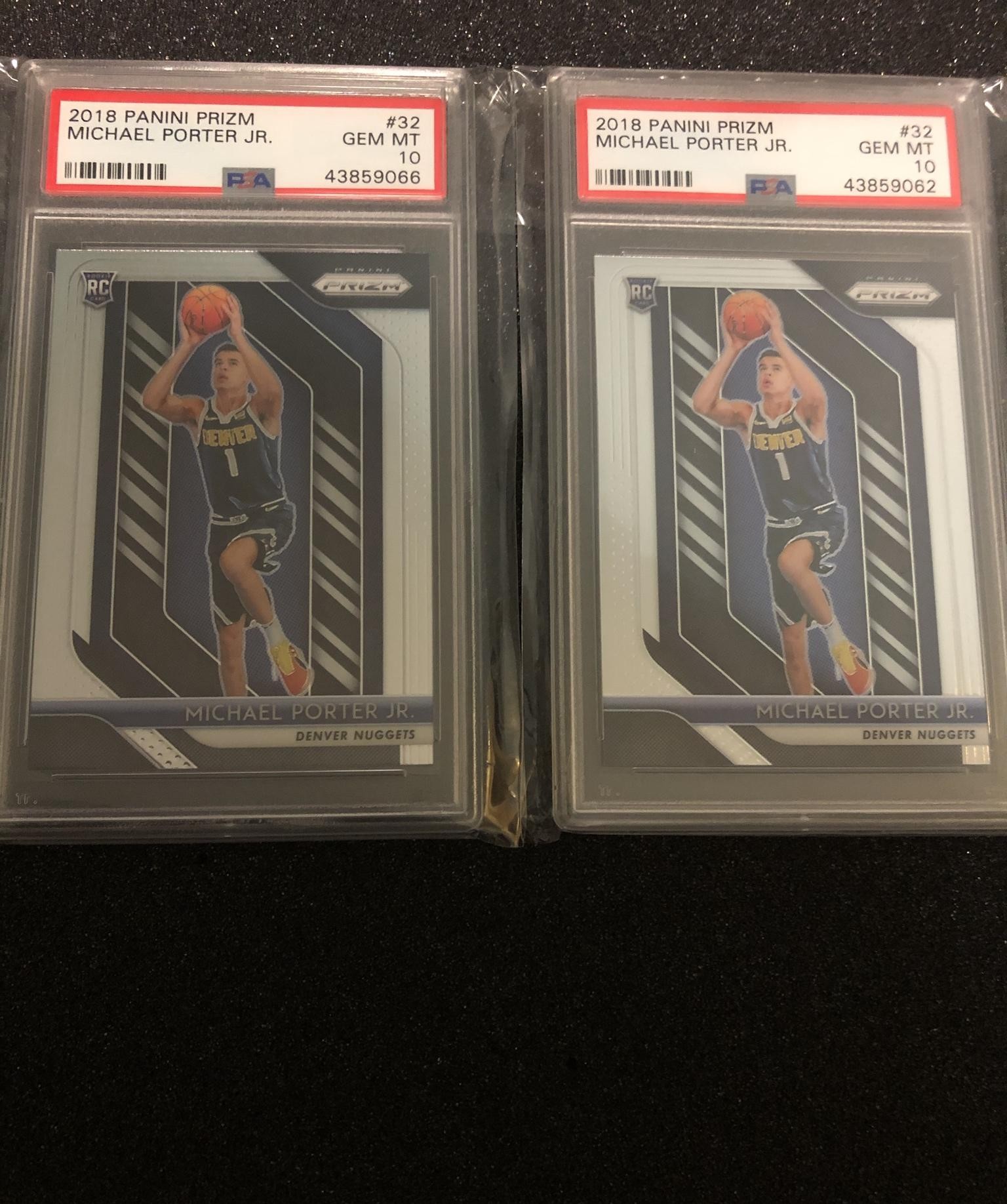 (2) Michael Porter Prizm PSA 10's