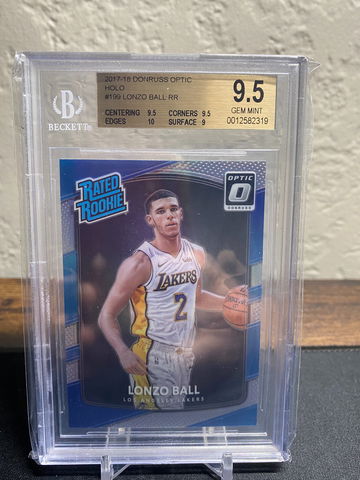2017-18 Donruss Optic Holo Lonzo Ball BGS 9.5