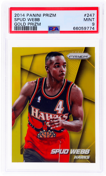 2014 Panini Prizm Gold Prizm Spud Webb #247 /10 PSA 9
