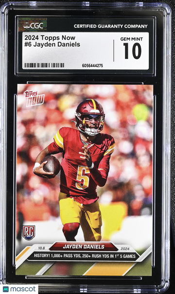 2024 Topps Now Jayden Daniels #6 CGC 10