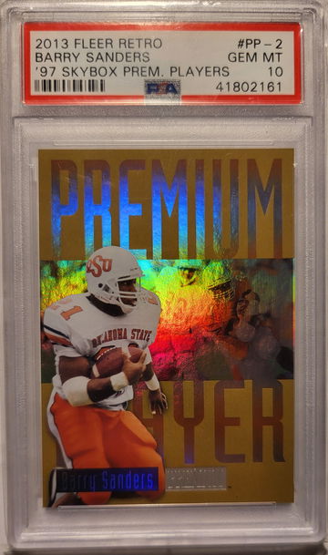 2013 retro fleer 97 premium players barry sanders