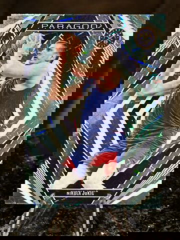 2023-24 Panini Phoenix NIKOLA JOKIC Paragon #6 TEAL LAZER Laser Prizm Nuggets