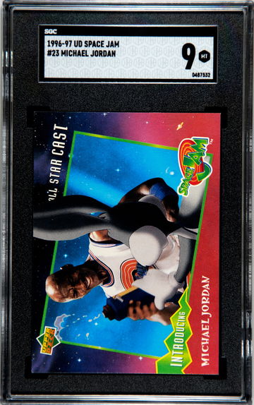 1996-97 Upper Deck Space Jam #23 Michael Jordan SGC 9 Bugs Bunny