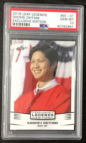 2018 Leaf Legends Shohei Ohtani Exclusive Edition PSA 10
