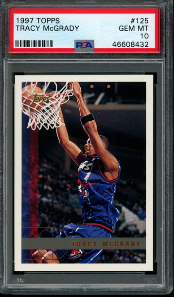1997 Topps #125 Tracy McGrady PSA GEM MINT 10