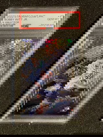 2022 Topps Stadium Club Chrome Bobby Witt Jr. #2 X-Fractor Rookie PSA 10 Royals