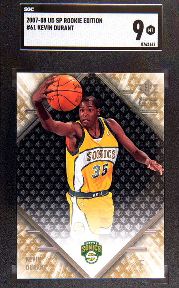 2007 SP Rookie Edition Kevin Durant SGC 9