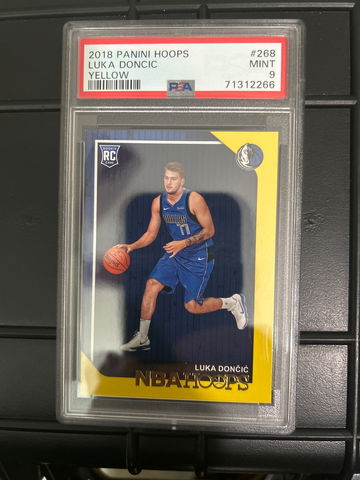 2018 Panini Hoops #268 Luka Doncic RC Yellow PSA 9