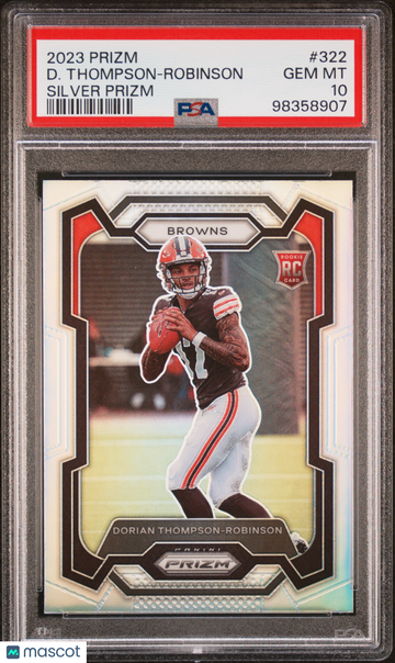 2023 Panini Prizm D. Thompson-Robinson #322 Silver PSA 10