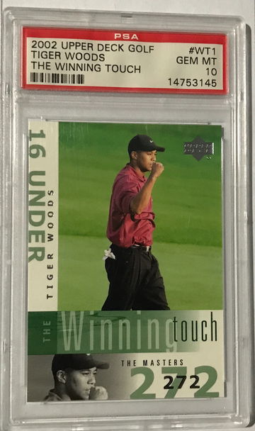 2002 Tiger Woods The Winning Touch #WT1 PSA 10