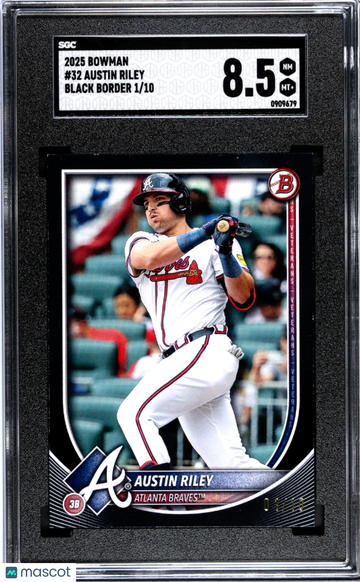 2025 Bowman Austin Riley #32 Black Border SGC 8.5