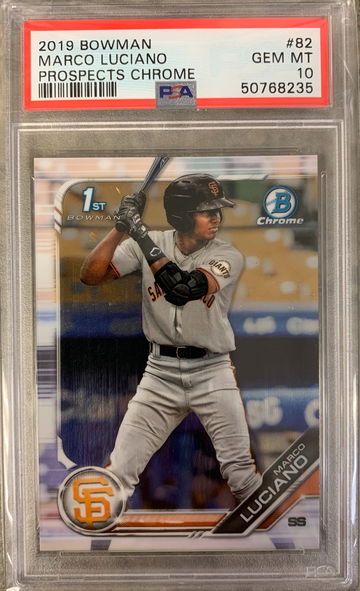 2019 Bowman Chrome Marco Luciano PSA 10