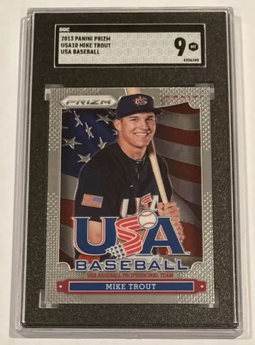 2013 Prizm #USA10 Mike Trout SGC 9
