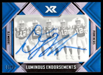 2018 Panini XR Luminous Endorsements DJ Moore #LE-7 Auto /99