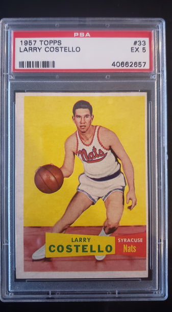 1957 TOPPS LARRY COSTELLO #33 PSA 5
