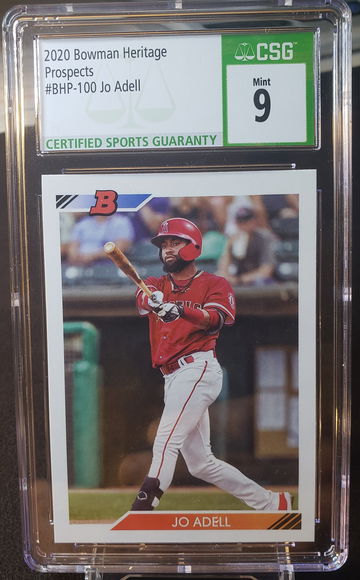 2020 Bowman Heritage Jo Adell #BHP-100 Prospects Mint CSG 9 Los Angeles Angels