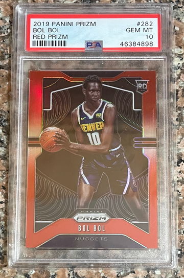 2019 Panini Prizm Red Prizm #282 Bol Bol PSA 10 GEM MT