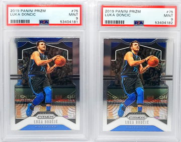 Luka Doncic PSA 9 Prizm x 2
