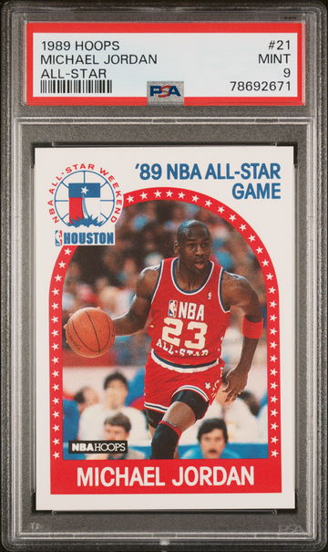 1989 Hoops All Star Michael Jordan #21 PSA 9