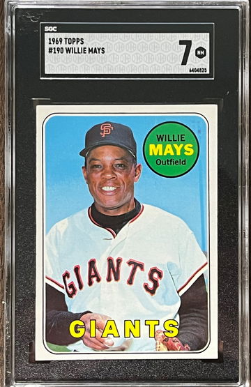 1969 Topps Willie Mays SGC 7