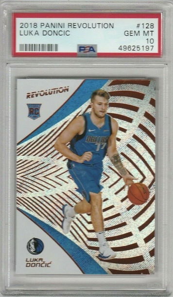 2018-19 Panini Revolution #128 Luka Doncic Rookie Mavs PSA 10