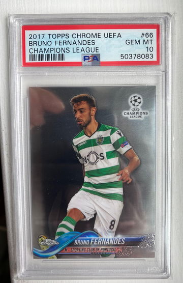 2017 Topps Chrome UEFA Bruno Fernandes PSA 10