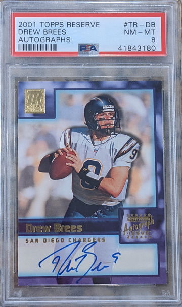 2001 Topps Reserve Autograph Drew Brees #TR-DB