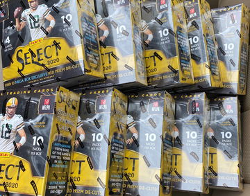 (10) 2020 Select NFL Football Mega Box