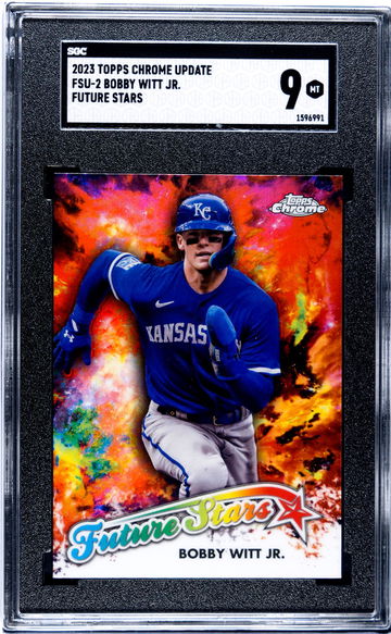 2023 Topps Chrome Update #FSU-2 Bobby Witt Jr. Future Stars SGC 9