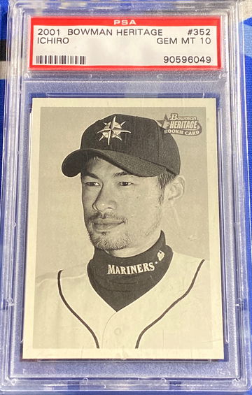 2001 Bowman Heritage Ichiro #352 Rookie RC 