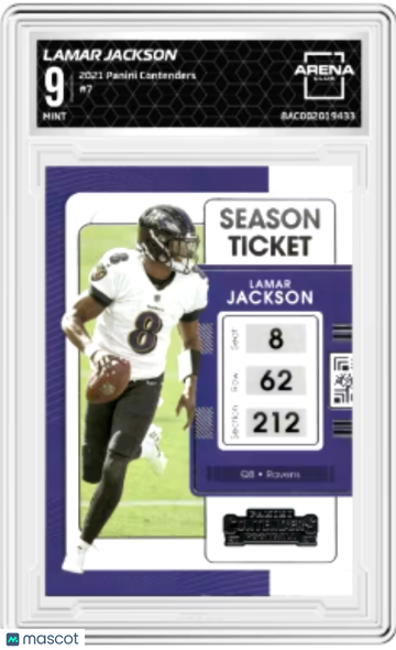 2001 Panini Contenders Lamar Jackson #7 Arena Club 9