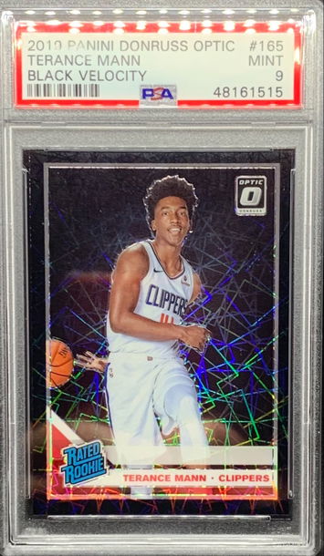 2019 2020 OPTIC TERANCE MANN PSA 9 BLACK VELOCITY ! RC ROOKIE CARD POP 2! 