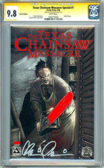 TEXAS CHAINSAW MASSACRE SPECIAL #1 CGC-SS 9.8 RED FOIL VAR 1500 PTGS PULIDO 2005