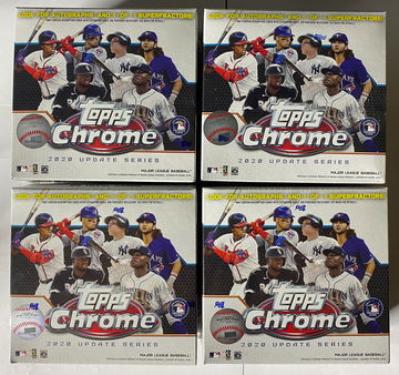 Lot of Lot of 4 Topps Chrome Updated Series Mega Box