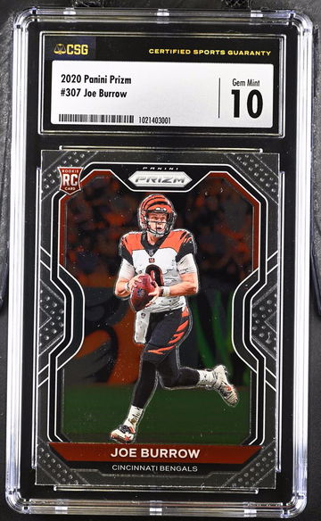 Joe Burrow Rookie Prizm Graded CSG 10 Gem Mint