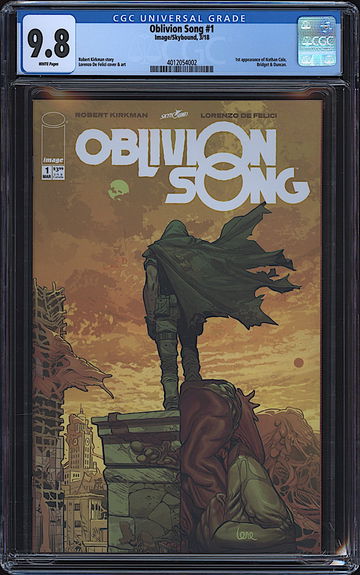 Oblivion Song #1 CGC 9.8 WHITE Image 2018 Robert Kirkman Lorenzo De Felici